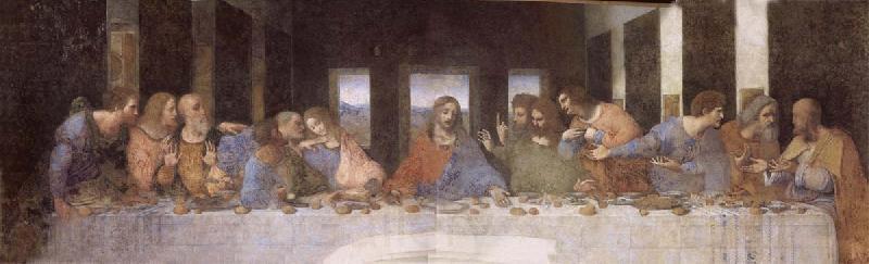 LEONARDO da Vinci Last Supper Spain oil painting art